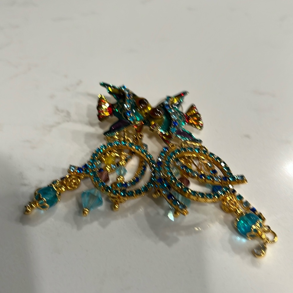 Lunch at the Ritz Angel Fish Earrings